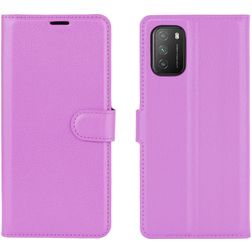 Mobigear Classic POCO M3 Hülle Klapphülle Geldbörse - Lila