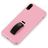 Mobigear Rubber Ring iPhone XS Max Hülle Hardcase Backcover mit Ringhalter - Pink