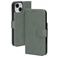 Mobiparts Classic Wallet iPhone 15 Klapphülle Portemonnaie - Stone Green