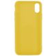 Mobigear Colors iPhone XS Hülle Flexibles TPU Backcover - Gelb