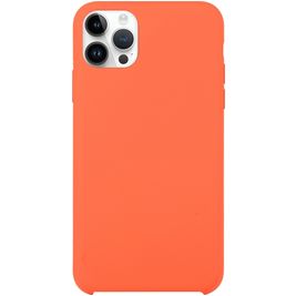 Mobigear Rubber Touch iPhone 15 Pro Silikon Hülle Backcover - Orange