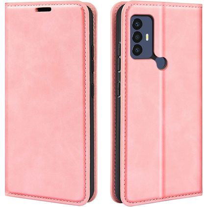 Mobigear Retro Slim TCL 30 SE Hülle Klapphülle Geldbörse - Pink