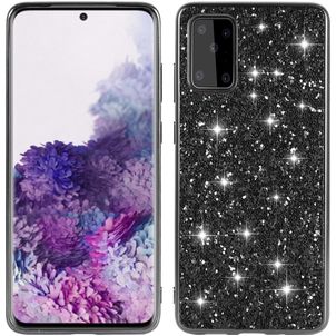 Mobigear Glitter Samsung Galaxy S20 Hülle Hardcase Backcover - Schwarz