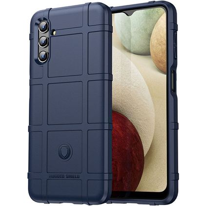 Mobigear Rugged Shield Samsung Galaxy A13 5G Hülle Flexibles TPU Backcover Stoßfest - Blau