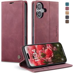 CaseMe 013 iPhone 17 Hülle Klapphülle Geldbörse - Rot