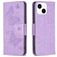 Mobigear Butterfly iPhone 15 Hülle Klapphülle Geldbörse - Lila