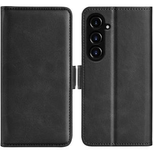 Mobigear Slim Magnet Samsung Galaxy S23 FE Hülle Klapphülle Geldbörse - Schwarz