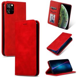 Mobigear Retro Slim iPhone 11 Pro Max Hülle Klapphülle - Rot