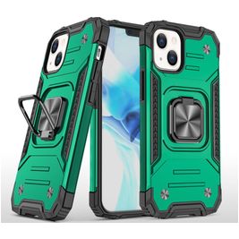 Mobigear Armor Ring iPhone 13 Pro Max Hülle Hardcase Backcover Stoßfest mit Ringhalter - Grün