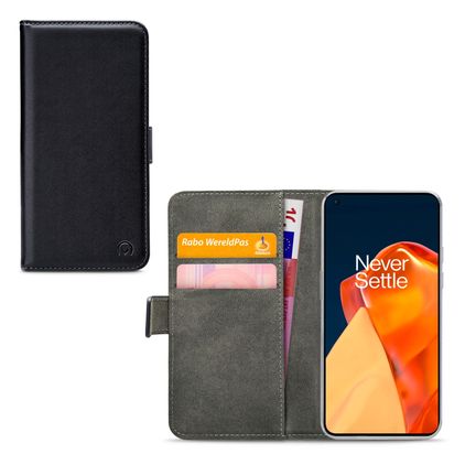 Mobilize Classic Gelly Wallet OnePlus 9 Hülle Klapphülle Geldbörse - Schwarz