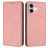 Mobigear Frosted Flip iPhone 17 Klapphülle Portemonnaie - Pink