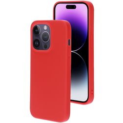 Mobiparts iPhone 14 Pro Silikon Hülle Backcover - Scarlet Red