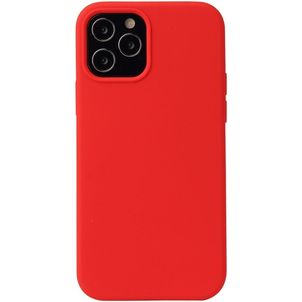 Mobigear Rubber Touch iPhone 13 Mini Silikon Hülle Backcover - Rot