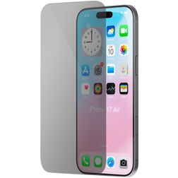 Mobiparts iPhone Air Panzerglas Gehärtetes Glas Displayschutz Privacy - Hüllenfreundlich - Schwarz