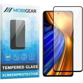Mobigear Premium POCO F4 Panzerglas Gehärtetes Glas Displayschutz - Hüllenfreundlich - Schwarz