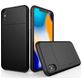 Mobigear Card iPhone XS Max Hülle Hardcase Backcover Stoßfest mit Kartenhalter - Schwarz