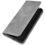 Mobigear Retro Slim POCO F2 Pro Hülle Klapphülle Geldbörse - Grau