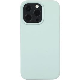 Mobigear Rubber Touch iPhone 14 Silikon Hülle Backcover - Minze