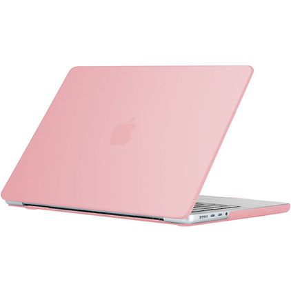 Mobigear Glossy MacBook Pro 16 Zoll (2021-2026) Hardcase Hülle MacBook Case - Pink - Model A2485 / A2780 / A2991 / A3186 / A3428 / A3429