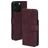 Mobiparts Classic Wallet MagSafe iPhone 16 Pro Max MagSafe Hülle Klapphülle Geldbörse - Velvet Red