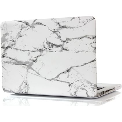Mobigear Marble MacBook Pro 15 Zoll (2008-2012) Hardcase Hülle MacBook Case - Weiß - Model A1260 / A1286