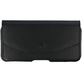 Valenta Amsterdam iPhone SE (2020) Echtes Leder Gürteltasche - Gürtelclip - Holster - Schwarz