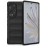 Mobigear Bumpy HONOR 70 Hülle Flexibles TPU Backcover - Schwarz