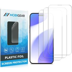 Mobigear iPhone 16 Plus Displayschutz Schutzfolie - Hüllenfreundlich (3er Pack)