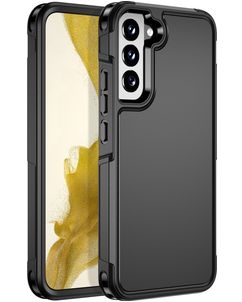 Mobigear Traveller Samsung Galaxy S22 Hülle Hardcase Backcover Stoßfest - Schwarz