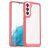 Mobigear Crystal Samsung Galaxy S23 Ultra Hülle Hardcase Backcover - Transparent / Rot