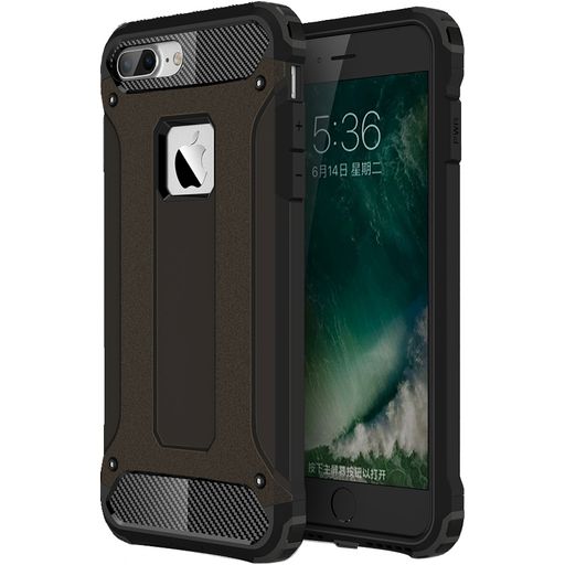 Mobigear Outdoor iPhone 8 Plus Hülle Hardcase Backcover Stoßfest - Schwarz
