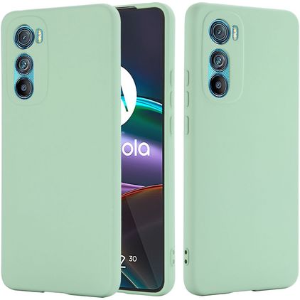 Mobigear Rubber Touch Motorola Edge 30 Silikon Hülle Backcover - Grün