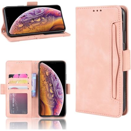 Mobigear Slide Wallet iPhone 11 Hülle Klapphülle Geldbörse - Pink