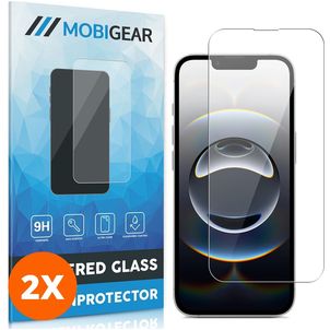 Mobigear iPhone 16e Panzerglas Gehärtetes Glas Displayschutz - Hüllenfreundlich (2er Pack)
