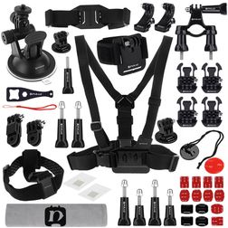 Puluz GoPro Mount Zubehör Starter Pack 45 Teile