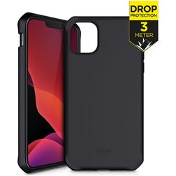 ITSkins SpectrumSolid iPhone 12 Pro Max Hülle Flexibles TPU Backcover Stoßfest - Plain Black