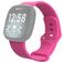 Mobigear Sport Dual Silikon Fitbit Sense Armband Drückerschließe - Pink