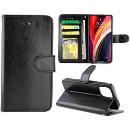 Mobigear Wallet iPhone 12 Pro Hülle Klapphülle Geldbörse - Schwarz