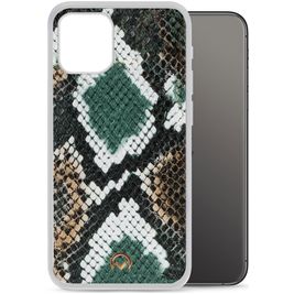 Mobilize Magnet Gelly iPhone 12 Mini Hülle Flexibles TPU Backcover Stoßfest - Green Snake