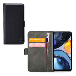 Mobilize Classic Gelly Wallet Motorola Moto G22 Hülle Klapphülle Geldbörse - Schwarz