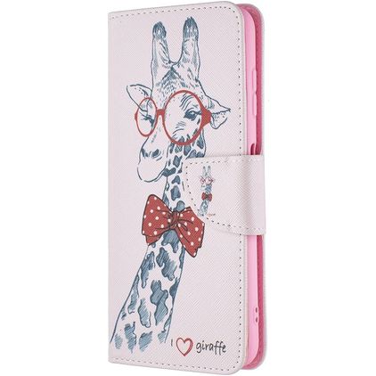 Mobigear Design Nokia G10 Hülle Klapphülle Geldbörse - Giraffe