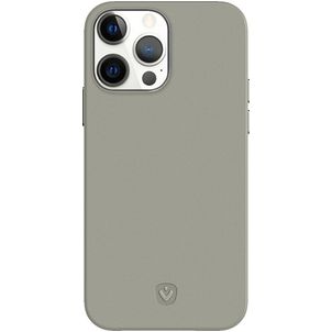 Valenta Snap Luxe iPhone 13 Pro Hülle Echtes Leder Backcover - Grau