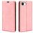 Mobigear Retro Slim iPhone 17e Hülle Klapphülle Geldbörse - Pink