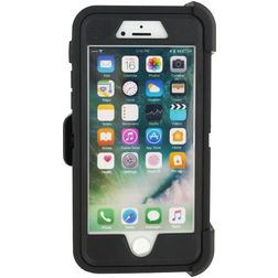 Xccess Survivor Essential iPhone SE (2022) Hülle Hardcase Backcover Stoßfest mit Ständer - Schwarz