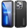 Mobigear Rugged Stand iPhone 14 Pro Hülle Hardcase Backcover Stoßfest mit Ständer - Schwarz