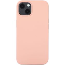 Mobigear Rubber Touch iPhone 14 Pro Max Silikon Hülle Backcover - Sand Pink