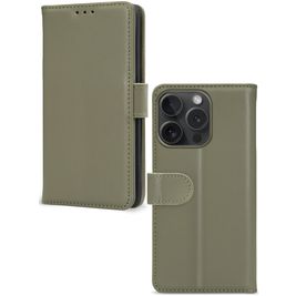 Mobilize Premium Gelly Wallet iPhone 15 Pro Hülle Klapphülle Geldbörse - Grün