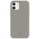 Valenta Snap Luxe iPhone 12 Mini Hülle Echtes Leder Backcover - Grau