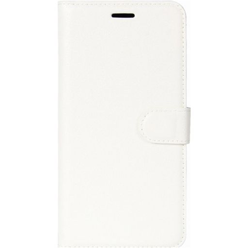Mobigear Classic Motorola Moto C Plus Hülle Klapphülle Geldbörse - Weiß