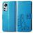 Mobigear Clover Xiaomi 12 Lite Hülle Klapphülle Geldbörse - Blau